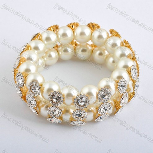 White Freshwater Pearl Bracelet-Fine Jewelry-Fashion style-JE23784