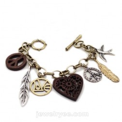 Antique Bracelet-Middle Class-Heart style-DE84180