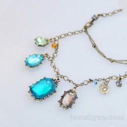 Bib Necklace-Cheap Jewelry-Antique style-DE82471