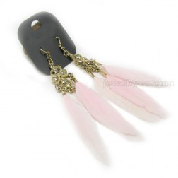 Feather Earrings-Middle Class-Antique style-DE82737