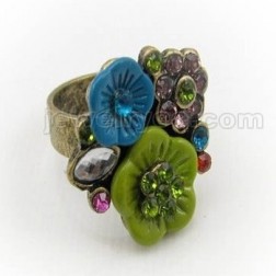Flower Rings-Cheap Jewelry-Antique style-DE82930