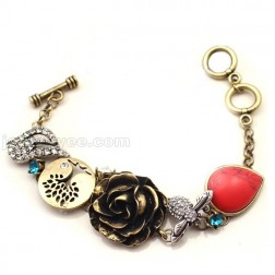 Link Bracelet-Middle Class-Antique style-DE83735