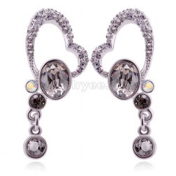 Crystal Earrings-Fine Jewelry-Heart style-DE83923