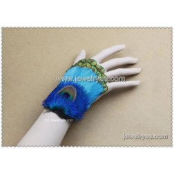 Cheap Feather Bracelet-Wholesale Feather Bracelet-Fashion Bird Feather,Peacock Feathers-HF100010023