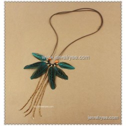 Cheap Feather Jewelry Sets-Wholesale Feather Jewelry Sets-Tassel,Bohemian Bird Feather-HF100010046