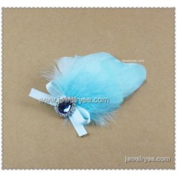 Cheap Feather Brooch-Wholesale Feather Brooch-Butterfly Bird Feather-HF100010243