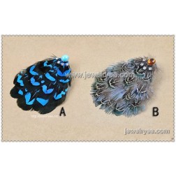 Cheap Feather Brooch-Wholesale Feather Brooch-Fashion Bird Feather-HF100010403