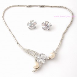 White Freshwater Pearl Jewelry Sets-Fine Jewelry-Animal Shape style-JE22293