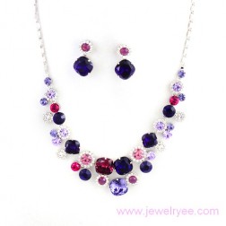 Purple Swarovski Crystal Jewelry Sets-Fine Jewelry-Animal Shape style-JE22195