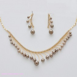 Yellow Freshwater Pearl Jewelry Sets-Fine Jewelry-Animal Shape style-JE22153
