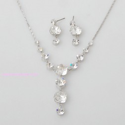 White Swarovski Crystal Jewelry Sets-Fine Jewelry-Animal Shape style-JE22190