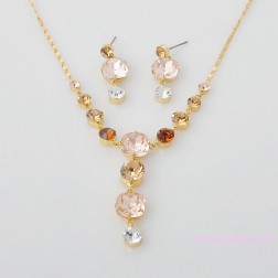 Yellow Swarovski Crystal Jewelry Sets-Fine Jewelry-Animal Shape style-JE22218