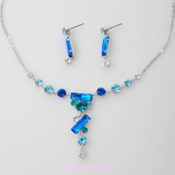 Blue Swarovski Crystal Jewelry Sets-Fine Jewelry-Animal Shape style-JE22432