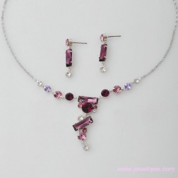 Purple Swarovski Crystal Jewelry Sets-Fine Jewelry-Animal Shape style-JE22396