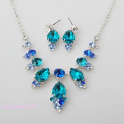 Blue Swarovski Crystal Jewelry Sets-Fine Jewelry-Animal Shape style-JE22228