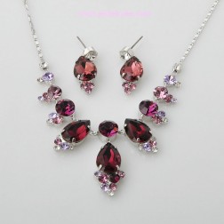 Purple Swarovski Crystal Jewelry Sets-Fine Jewelry-Animal Shape style-JE22356