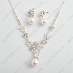 White Freshwater Pearl Jewelry Sets-Fine Jewelry-Fashion style-JE23926