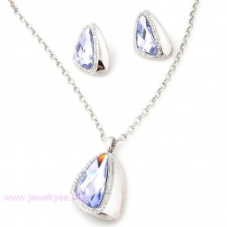 Purple Swarovski Crystal Jewelry Sets-Fine Jewelry-Animal Shape style-JE22320