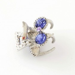 Purple Alloy Hair Accessories-Middle Class-Fashion style-JE30355
