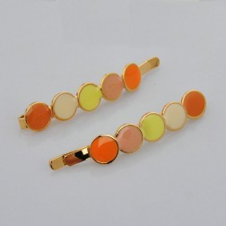 Yellow Rhinestone Hair Accessories-Middle Class-Fashion style-JE30215