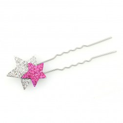 Pink Rhinestone Hair Accessories-Middle Class-Fashion style-JE31159