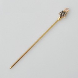 Yellow Alloy Hair Accessories-Middle Class-Fashion style-JE30596