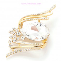 White Swarovski Crystal Brooch-Fine Jewelry-Animal Shape style-JE22362
