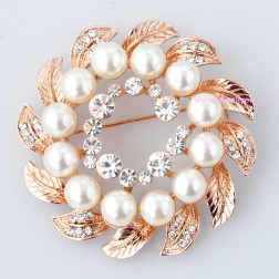 White Freshwater Pearl Brooch-Middle Class-Animal Shape style-JE22314