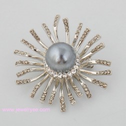 White Freshwater Pearl Brooch-Middle Class-Animal Shape style-JE22321