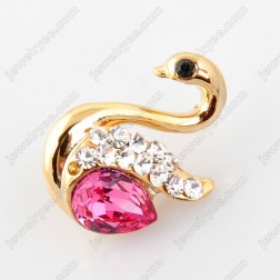 Pink Swarovski Crystal Brooch-Middle Class-Fashion style-JE22743