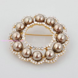 Yellow Freshwater Pearl Brooch-Middle Class-Animal Shape style-JE22092