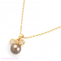 Yellow Freshwater Pearl Necklace-Middle Class-Animal Shape style-JE22152