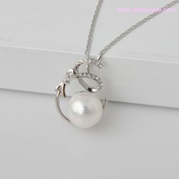 White Freshwater Pearl Necklace-Middle Class-Animal Shape style-JE22383