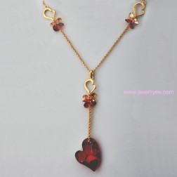 Yellow Swarovski Crystal Necklace-Fine Jewelry-Animal Shape style-JE22141