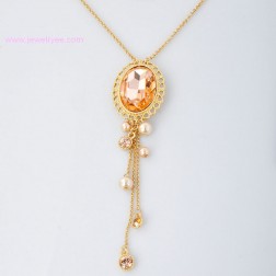 Yellow Freshwater Pearl Necklace-Fine Jewelry-Animal Shape style-JE22248