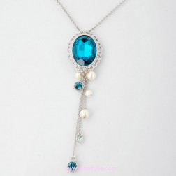 Blue Freshwater Pearl Necklace-Fine Jewelry-Animal Shape style-JE22448