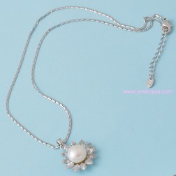 White Freshwater Pearl Necklace-Middle Class-Animal Shape style-JE22117