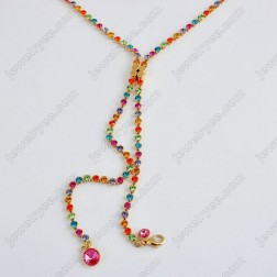 Multi-color Swarovski Crystal Necklace-Fine Jewelry-Fashion style-JE23827