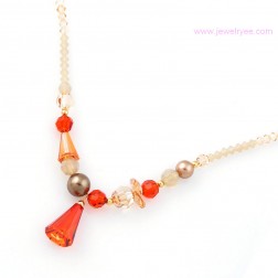 Yellow Swarovski Crystal Necklace-Fine Jewelry-Animal Shape style-JE22259
