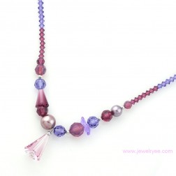 Purple Swarovski Crystal Necklace-Fine Jewelry-Animal Shape style-JE22216