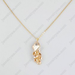 Yellow Swarovski Crystal Necklace-Fine Jewelry-Fashion style-JE22844