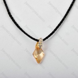 Yellow Swarovski Crystal Necklace-Middle Class-Fashion style-JE23793