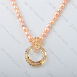 Yellow Swarovski Crystal Necklace-Fine Jewelry-Fashion style-JE23785