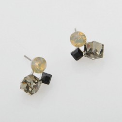 Black Alloy Earrings-Middle Class-Fashion style-JE30525