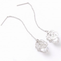 White Alloy Earrings-Middle Class-Fashion style-JE30935