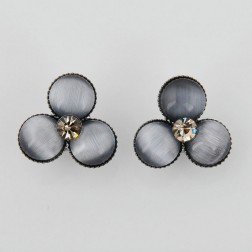 Blue Rhinestone Earrings-Middle Class-Fashion style-JE30068