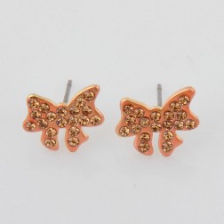Yellow Rhinestone Earrings-Middle Class-Fashion style-JE30231