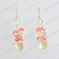 Multi-color Swarovski Crystal Earrings-Fine Jewelry-Fashion style-JE23911