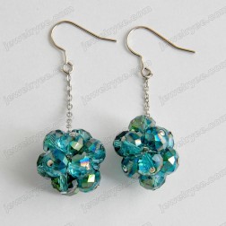 Blue Swarovski Crystal Earrings-Middle Class-Fashion style-JE23875