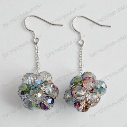 Green Swarovski Crystal Earrings-Middle Class-Fashion style-JE23877